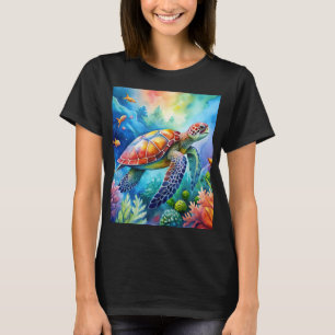Geschilderte Meeresschildkröte T-Shirt