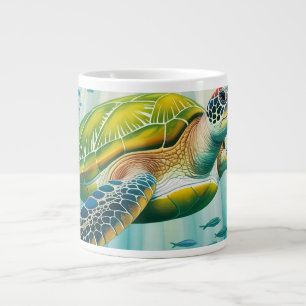 Geschilderte Schildkröte Jumbo-Tasse