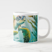 Geschilderte Schildkröte Jumbo-Tasse (Rechts)
