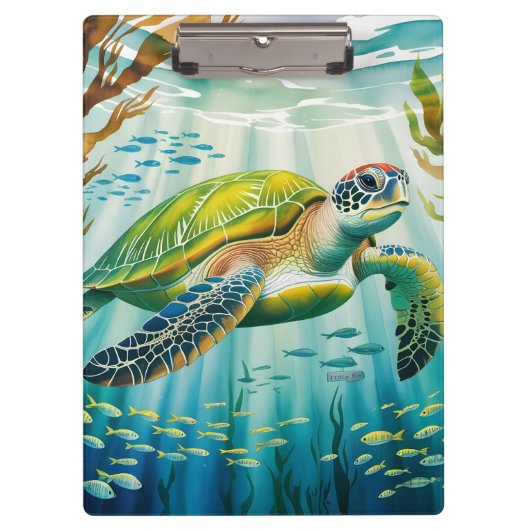 Geschilderte Schildkröte Klemmbrett (Vorderseite)