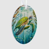 Geschilderte Schildkröte Ornament (Vorderseite)
