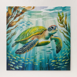 Geschilderte Schildkröte Puzzle