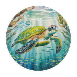 Geschilderte Schildkröte Schneidebrett