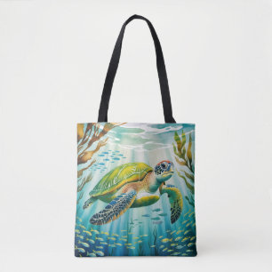 Geschilderte Schildkröte Tasche