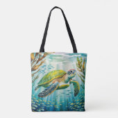 Geschilderte Schildkröte Tasche (Rückseite)