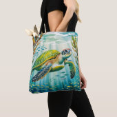 Geschilderte Schildkröte Tasche (Von Nahem)