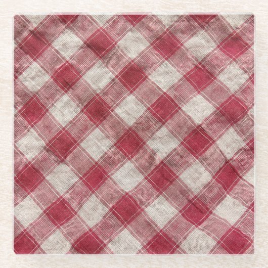 Geschirdigtes Textil: farbenfroher Stoffuntergrund Glasuntersetzer (Vorderseite)