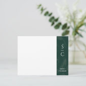 Geschirmte Bandernotenkarte - grün Einladung (Stehend Vorderseite)