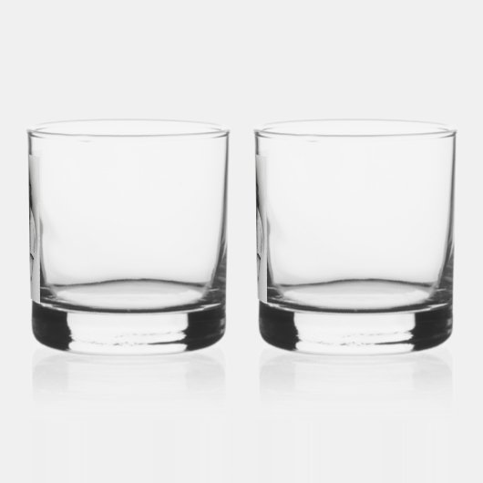 "Geschirmte Geister: Whiskey Glass mit einer Massa Whiskyglas (Links)