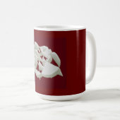 Geschirmter Marmor abstrakte moderne Kunstpflaume Kaffeetasse (VorderseiteRechts)