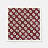 Geschirmter Marmor abstrakte moderne Kunstpflaume Serviette (Vorderseite)