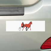 Geschirpferdewagenlaufen Retro Autoaufkleber (Auf Auto)