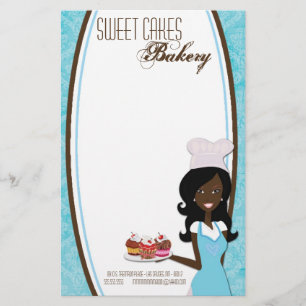 Geschirr - Afroamerikanischer Bäcker-Cup - Kuchen Briefpapier