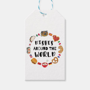 Geschirr auf der ganzen Welt Geschenkanhänger