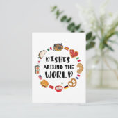 Geschirr auf der ganzen Welt Postkarte (Stehend Vorderseite)