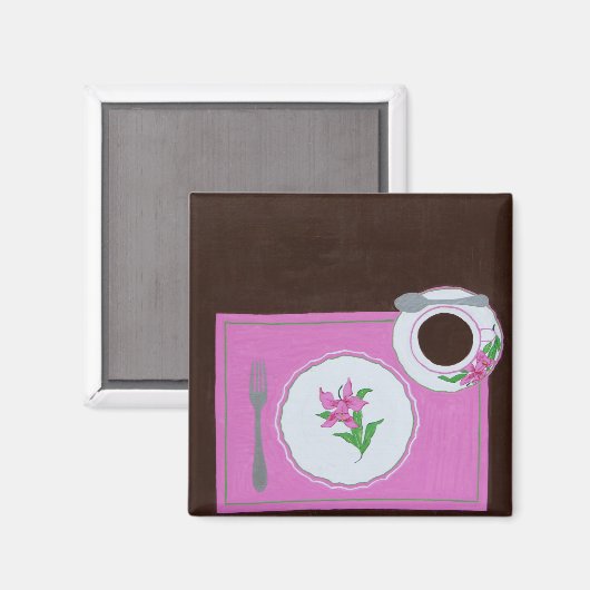 Geschirr aus Dallmayr Magnet (Vorderseite/Rückseite)