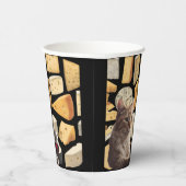 Geschirr aus Party und Wein, Geschirr aus Papier,  Pappbecher (Rechts)