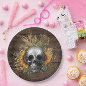 Geschirr Empfang Rustikale Sonnenblumenhaube Pappteller (Party)