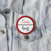 Geschirr für saubere und geschmackvolle Geschirrsp Button (Beispiel)