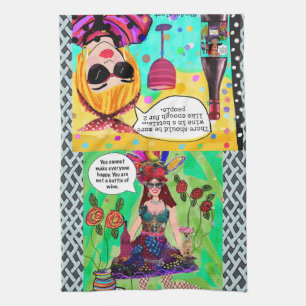 Geschirr-HandtuchMan kann nicht jeden glücklich ma Geschirrtuch