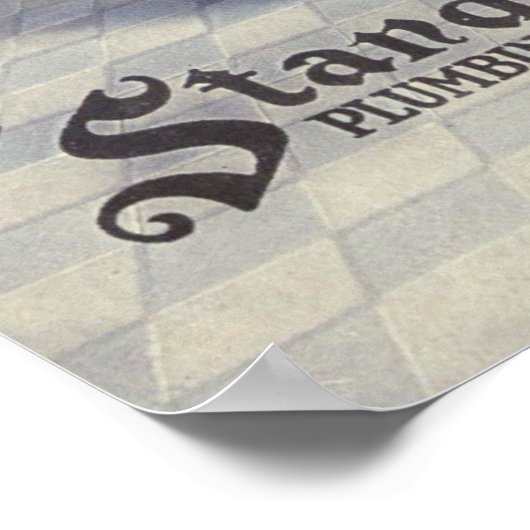 Geschirr machen poster (Ecke)