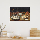 Geschirr mit Austern - Osias Beert Kunstgewerbe Poster (Küche)