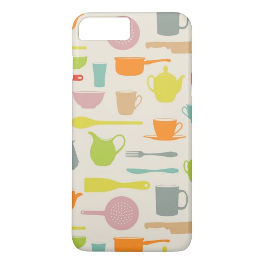 Geschirr-Muster Case-Mate iPhone Hülle (Rückseite)