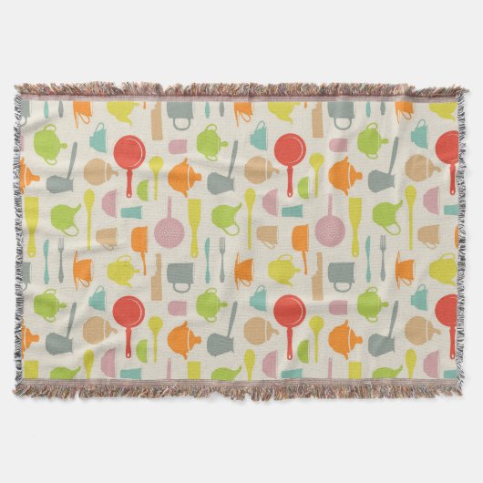 Geschirr-Muster Decke (Vorderseite)