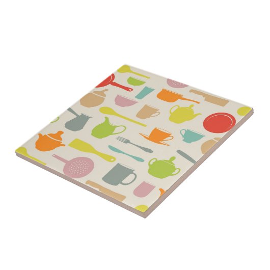 Geschirr-Muster Fliese (Seite)