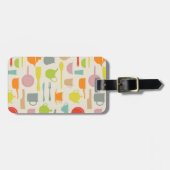 Geschirr-Muster Gepäckanhänger (Vorderseite horizontal)