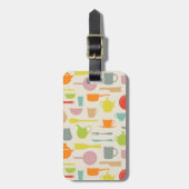 Geschirr-Muster Gepäckanhänger (Vorderseite vertikal)