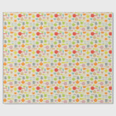 Geschirr Muster Geschenkpapier (Flach)