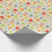 Geschirr Muster Geschenkpapier (Ecke)