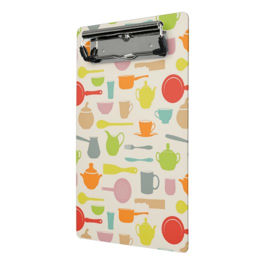 Geschirr-Muster Mini Klemmbrett (Gewinkelt2)