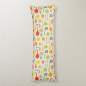 Geschirr-Muster Seitenschläferkissen (Rückseite (Vertikal))