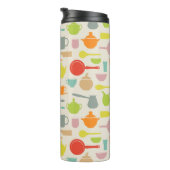 Geschirr-Muster Thermosbecher (Nach rechts gedreht)