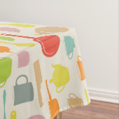 Geschirr-Muster Tischdecke (Beispiel)