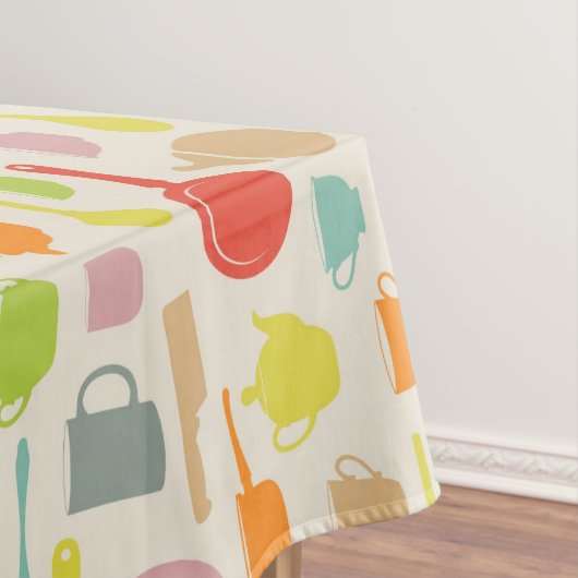 Geschirr-Muster Tischdecke (Beispiel)