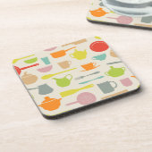 Geschirr-Muster Untersetzer (Linke Seite)