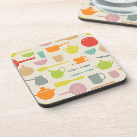 Geschirr-Muster Untersetzer (Linke Seite)