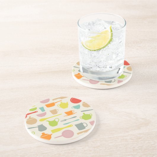 Geschirr-Muster Untersetzer (Seite)