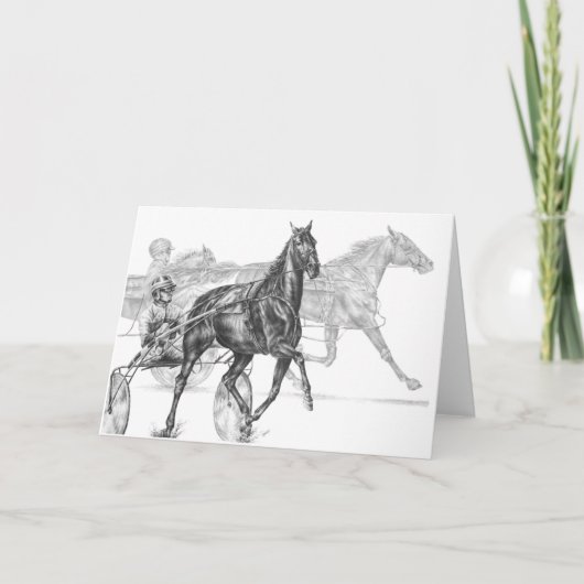 Geschirr-Pferdelaufen, zeichnend durch Kelli Karte (Vorderseite)