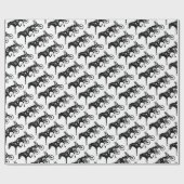 Geschirr-Pferderennen Geschenkpapier (Flach)