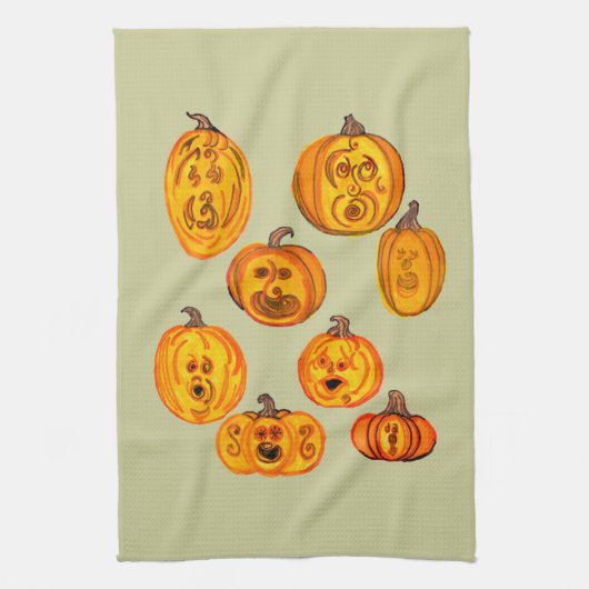 Geschirr Pumpkins Küchentücher (Vertikal)