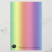 Geschirr - Rainbow Polydactyl Katzen sind Wunder Briefpapier (Vorderseite)
