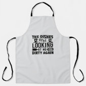 Geschirr schauen mich wieder dreckig an, sonnige R Schürze (Vorderseite)