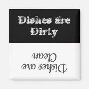 Geschirr sind Dirty Dishwasher Magnet