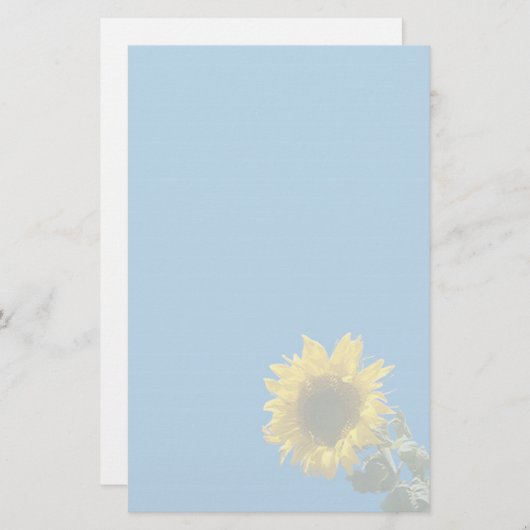 Geschirr - Sonnenblumen Briefpapier (Vorne/Hinten)