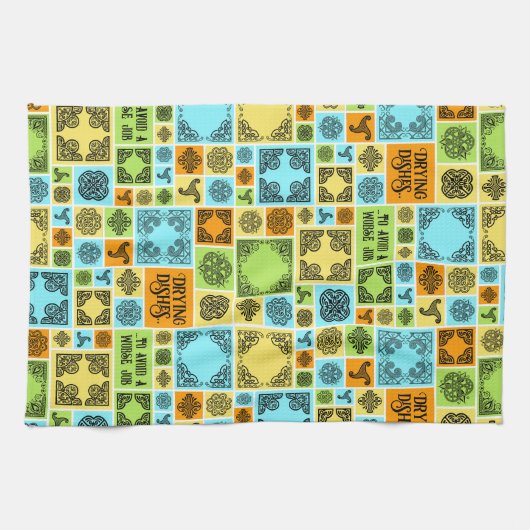 Geschirr trocken, um ein schlimmes Arbeitsmuster z Geschirrtuch (Horizontal)