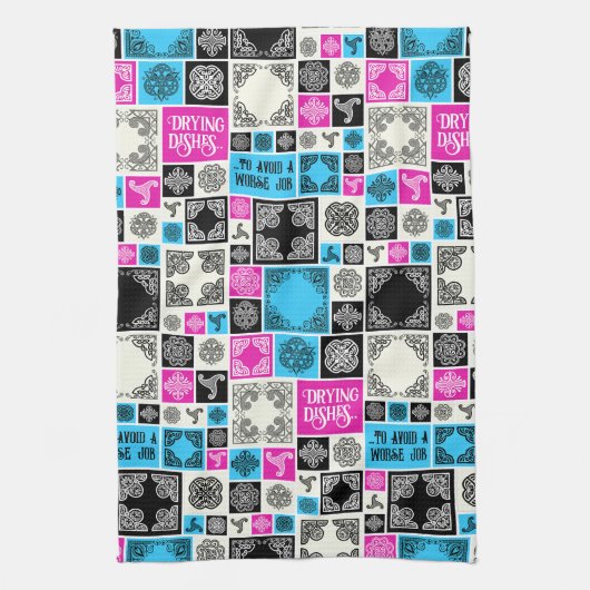 Geschirr trocken, um ein schlimmes Arbeitsmuster z Geschirrtuch (Vertikal)
